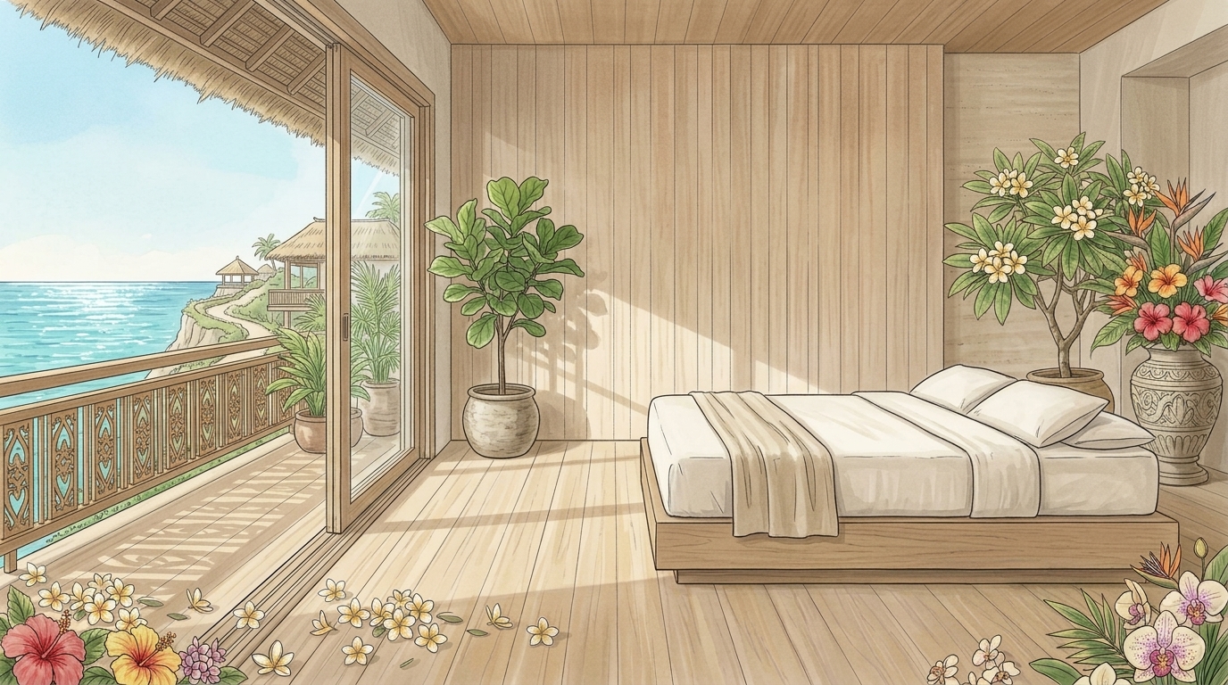 Bali Cliffside Sanctuary: Natural Ocean Ventilation & Chemical-Free Clean Air