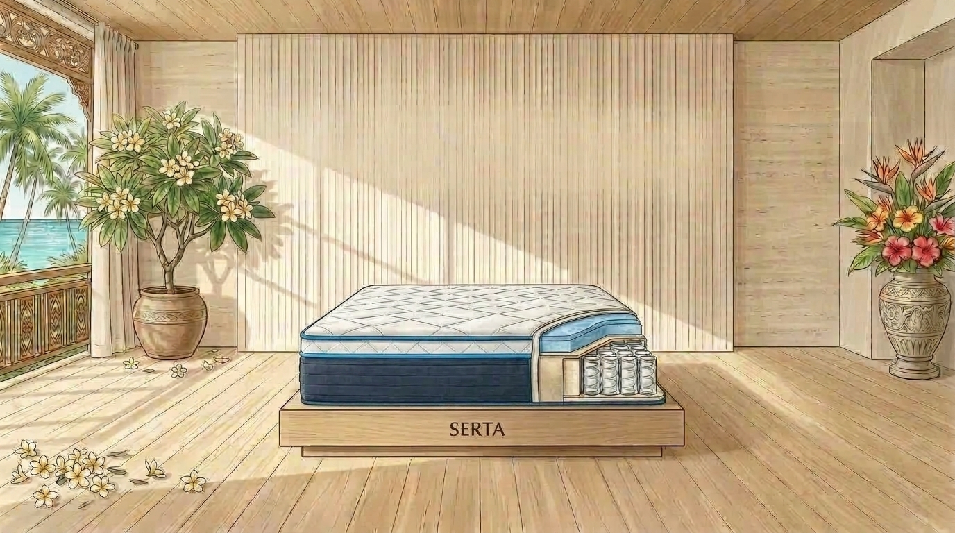 Serta Perfect Sleeper Hybrid Mattress in Bali Architectural Pavilion